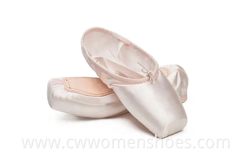 Premium Adult Pink Satin Pointe Ballet Shoes for Dancers